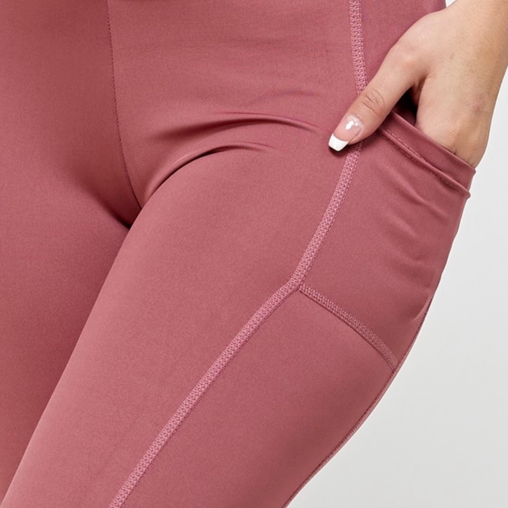 Mauve butt lifted leggings as seen on TicTok